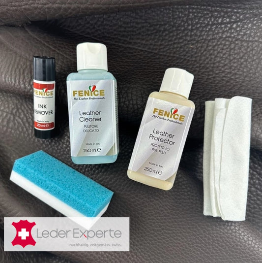 Leder Pflegeset MAXI (2 x 250ml) + Tintenfleck-Entferner (20ml)
